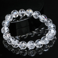 Bracelet en cristal de l'Himalaya poli Sinyore, vente en gros, quartz naturel fleuri de la plus haute qualité, tendance mode pour cadeaux