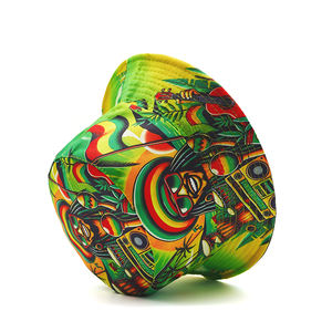 Protector solar al aire libre Panamá gorra para hombres y mujeres Reversible pescador sombreros Juneteenth <span class=keywords><strong>Bob</strong></span> <span class=keywords><strong>Marley</strong></span> dibujos animados Rasta estilos sombrero de cubo - Product Image 5