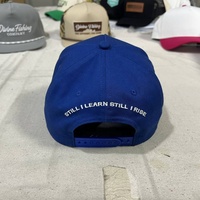 Topi Golf Snapback Unisex Katun Berkualitas Tinggi OEM, Desain Bordir 3D Custom, 5 Panel, Warna Biru Dongker, Model Baru