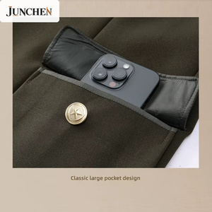 Giacca Classica Retrò Verde Zhongshan da Uomo con Colletto Rialzato per Occasioni Formali e Business - Product Image 3