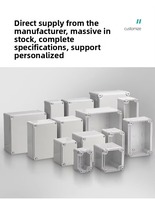 Boîtier de jonction étanche en ABS pour extérieur, boîtier de commutation à bouton-poussoir, boîtier de batterie, boîtier d'alimentation, étui de protection pour équipement électronique