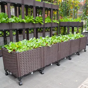 Dakterras Extra Grote Planttank Plastic Plantdoos Bloembak Moestuin Plantpot