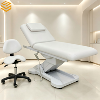 Table de massage des pieds professionnelle, table de massage électrique, lit de beauté, table de massage large avec base LED pour la réflexologie, salon de massage SPA