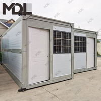 Vente en gros de maison de conteneur pliable de 20 pieds pliable à plat maison de 40 pieds de conteneur pliant