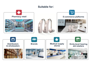 سماعات أذن تناظرية قابلة لإعادة الشحن بالجملة مع خاصية تقليل الضوضاء وضمان لمدة 12 شهرًا - مضخم صوت للأذنين - Product Image 2