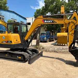 Usado SANY excavadora SY60C pro PEQUEÑO segundo 6 toneladas buen estado precio bajo mini excavadora para la venta - Product Image 2