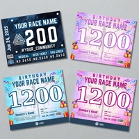 Dossard de course personnalisé 2026 pour marathon, dossard de compétition Elite Pro en Tyvek imperméable, dossard personnalisé pour événement sportif