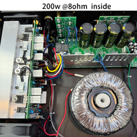 Amplificateur de puissance compact F-2200 200W 8ohm, sortie sonore stable, idéal pour la maison, les réunions et le cinéma.