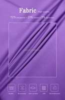 Ensemble d'uniformes médicaux extensibles et tendance à col en V pour femmes, idéal pour l'hôpital et le salon de beauté (vente en gros)