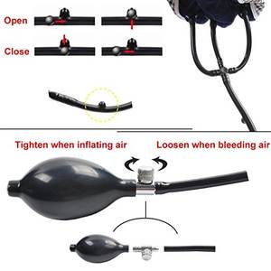 RUNDE Aufblasbare Halswirbelsäulen-Traktionsstütze mit Abnehmbarem Baumwollbezug zur Linderung von Nackenschmerzen - Product Image 6