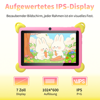 Nouvelle tablette Android 7 pouces, 2 Go de RAM, 32 Go de ROM, résolution 1024x600, batterie 2500 mAh, processeur quadricœur 2,4 GHz, Wi-Fi, éducative pour enfants, Allwinner