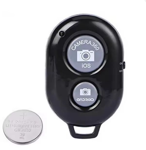BT Phone Remote Shutter for iphone and Android External Roller Release Camera Photo Remote Control Button Rechargeable Battery