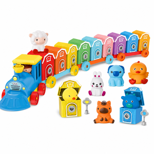 Set Treno Numerato da <span class=keywords><strong>Fattoria</strong></span> da 20 Pezzi, Giocattolo Educativo <span class=keywords><strong>per</strong></span> l'Apprendimento dei Colori con 9 Case, 9 Chiavi e 9 <span class=keywords><strong>Animali</strong></span> da <span class=keywords><strong>Fattoria</strong></span> <span class=keywords><strong>per</strong></span> <span class=keywords><strong>Bambini</strong></span> - Vendita all'Ingrosso - Product Image 1