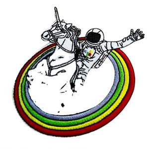 Personalized Customized Logo Embroidered <b>Patch</b> Custom Anime Spaceman Embroidery Letter Chenille <b>Patches</b> - Product Image 1