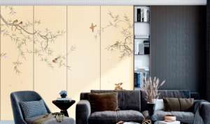 可定制现代防水防火电视背景墙板刺绣家居装饰艺术客厅防潮 - Product Image 2