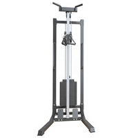 Système de poulies réglable en acier de haute qualité, machine d'entraînement unilatéral pour triceps, poitrine et dos, avec pile de poids de 65 kg