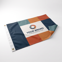 Drapeau d'événement personnalisé 3x5 pieds pour stand d'exposition, toile de fond de stand de salon professionnel, impression polyester extérieure, bannière publicitaire avec logo personnalisé