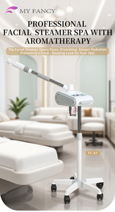 Vaporizador Facial Frío <span class=keywords><strong>y</strong></span> Caliente con Función de <span class=keywords><strong>Aromaterapia</strong></span> <span class=keywords><strong>y</strong></span> <span class=keywords><strong>Ozono</strong></span>, Tanque Grande de 250 ml para Cuidado Profesional de la Piel, Eliminación de Puntos Negros - Product Image 2