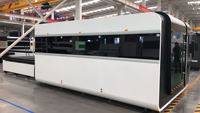Machine de découpe laser à fibre automatique professionnelle 1kW-12kW avec contrôle Cypcut, haute précision, vitesse de coupe rapide pour plaques métalliques
