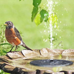 Fontaine à pompe à eau à énergie solaire facile à utiliser en métal plastique bois bain d'oiseau étang décor <span class=keywords><strong>de</strong></span> <span class=keywords><strong>jardin</strong></span> <span class=keywords><strong>pour</strong></span> la maison cour extérieur décor <span class=keywords><strong>de</strong></span> poisson - Product Image 5