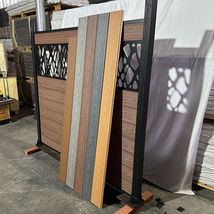 Clôture de jardin imperméable et résistante à <span class=keywords><strong>l</strong></span>'humidité, clôture en WPC, panneaux muraux en WPC pour extérieur - Product Image 3