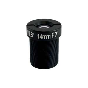 Lente de placa de 14mm y 6MP Lente de visión estéreo 3D binocular de Baja distorsión de 1/1 pulgadas F5.6/F7/F8/F11 Lente de montaje M12 S de pequeña apertura - Product Image 4