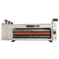 Machine d'impression flexographique 1 couleur pour boîtes en carton ondulé, ligne de production d'impression, de rainurage et de découpe