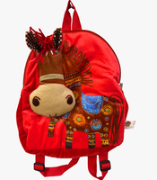 Nouveau design Sac à dos en peluche animal portable en forme de cheval exotique 3D