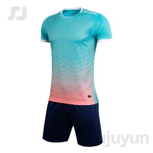 Farbverlauf 100% Polyester Fußball anzug, Unisex Shirts & Tops Fußball bekleidung Sets Fußball Sport bekleidung Custom Team und Nummer - Product Image 1