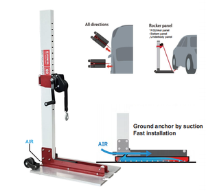 Funisi แท่นดึงฐานอลูมิเนียม LT350สำหรับงานหนักเครื่องมือยืดซ่อมแซมรถยนต์สำหรับ <span class=keywords><strong>bodyshop</strong></span> - Product Image 2