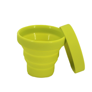 Taza plegable personalizada para cerveza, vaso de café de silicona, vaso de vino de plástico personalizado - Product Image 1