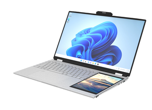 แล็ปท็อป OEM ขนาด 15.6 นิ้ว + หน้าจอสัมผัส 7 นิ้ว แบบคู่ หน่วยความจำ 16GB SSD 1TB โปรเซสเซอร์ Celeron รุ่น N150 N100 N5095 แล็ปท็อปสำหรับธุรกิจ - Product Image 2