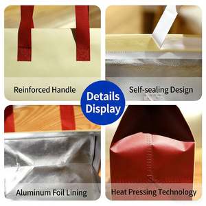 Custom Logo Biodegradable Fabric Thermal Food <b>Cooler</b> Backpack <b>Bag</b> Waterproof Non Woven Insulated Exhibition <b>Cooler</b> <b>Bags</b> - Product Image 3