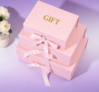 Boîte cadeau personnalisée avec logo, en carton ondulé, impression magnétique de luxe, pliable, emballage plat, boîte cadeau d'anniversaire Fujian