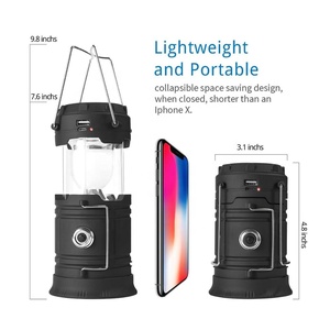 Outdoor Waterproof Portable IP65 Solar Power <strong>Charging</strong> Lantern LED Camping Emergency USB Rechargeable Solar Camping <strong>Light</strong> - Product Image 4