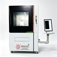 Machine de découpe laser à fibre SMARTECH 6060 CNC de table automatique pour tôles métalliques BMP, découpeuse laser pour acier inoxydable