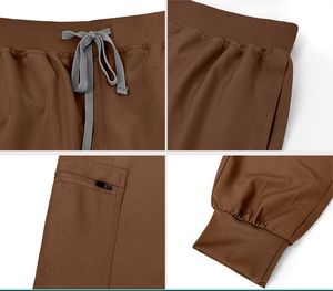 Ensemble d'infirmières chirurgicales pour femmes, vêtements de travail décontractés à manches courtes pour pharmacie, uniformes d'infirmières d'hôpital, combinaisons médicales à col en V - Product Image 6