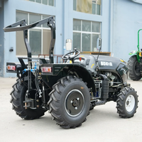 Tracteurs agricoles 4x4 multifonctionnels pour vergers et rizières, avec charrue, moteur diesel 50 CV, 80 CV, 90 CV