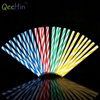 Paille en silicone spirale double couleur réutilisable personnalisée paille à boire flexible de qualité alimentaire pour tasses et gobelets