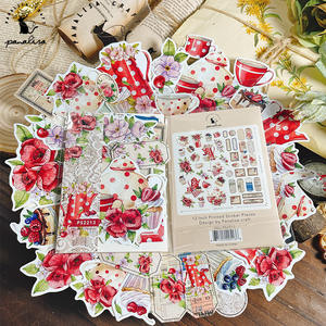 Autocollants rétro esthétiques, fleurs, plantes, autocollants décoratifs DIY, <span class=keywords><strong>vintage</strong></span>, <span class=keywords><strong>scrapbooking</strong></span> pour journaux, <span class=keywords><strong>kit</strong></span>, journal de rebut, planificateurs, papeterie - Product Image 3