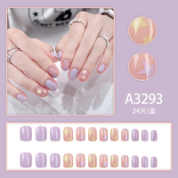 Vente en gros d'ongles de marque personnaliséeNouvelle mode Presse française sur les onglesStyles multiples Ongles en gel artificiels de haute qualité