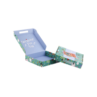 Boîtes d'emballage cadeaux pliables en carton ondulé, personnalisées, de qualité supérieure, écologiques, avec lamination mate et gaufrage, pour avion portable