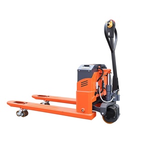 Transpaleta Eléctrica de 2T de Capacidad, Neumáticos Sólidos, Uso en Interiores, Batería de Plomo-Ácido, Mástil de una Etapa, Longitud de Horquilla de 1500mm - Product Image 1