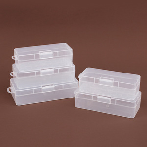 16.5x7.5x4.7cm clear Plastic Gift Box Plastic Pencil Box Clear Plastic Pencil Case Crayon Box with Lid Watercolor Pen <strong>Storage</strong> - Product Image 2