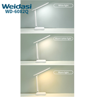 Lampe de Lecture LED Pliable avec 3 Niveaux de Luminosité et Support Téléphone Intégré