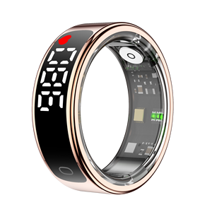 Bague Intelligente à Écran LED, Étanche 5ATM, Suivi de Santé et de Condition Physique avec Mesure du Rythme Cardiaque, Contrôle par Application, Suivi du Sommeil Contrôlé par Application - Product Image 1