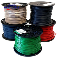 Cable eléctrico de nailon trenzado para construcción, THHN THWN-2, 14 AWG