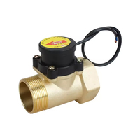 Nouveau 1/2 3/4 1 pouce en laiton électronique magnétique contrôleur de débit d'eau et interrupteur de capteur pour les pipelines de médias liquides