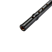 Flûte en fibre de carbone à tonalité stable, résistante à l'humidité et aux chutes, instrument de musique professionnel national, certifiée CE