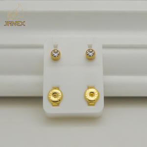 أقراط أذن متنوعة مع خرطوشة أو بيردنج من الفولاذ المقاوم للتسريب غير منشط للحساسية من فولاذ <span class=keywords><strong>316</strong></span> لتر للأطفال والرضع والأطفال الصغار - Product Image 2